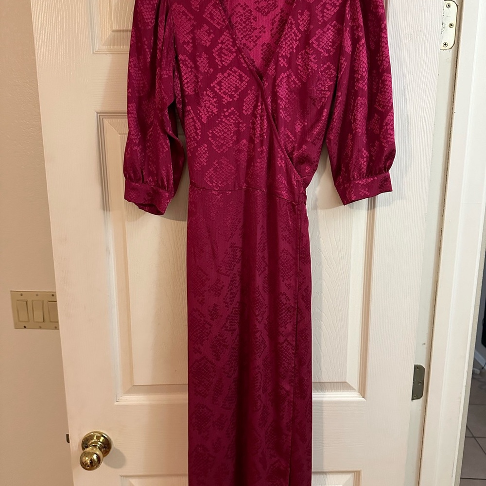 Elegant Burgundy Dress